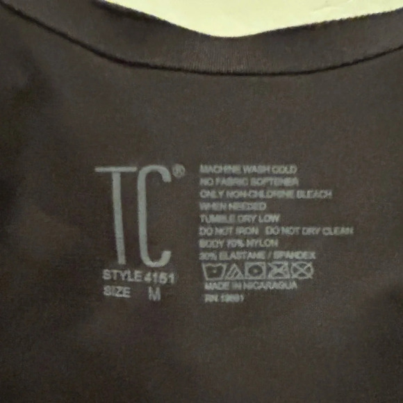 TC Fine Intimates Black Firm Control Open Bust Bodysuit Women’s Size M NWTS - Picture 6 of 8